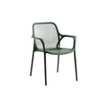 Modern Green Mesh-Back Armchair: Stylish and Durable Design